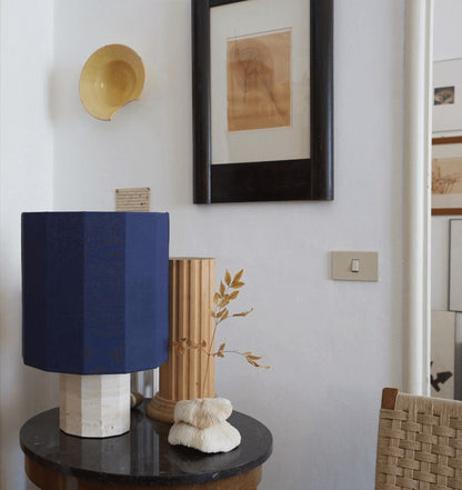 Roma II Table Lamp in Navy by Nassi Table Lamps