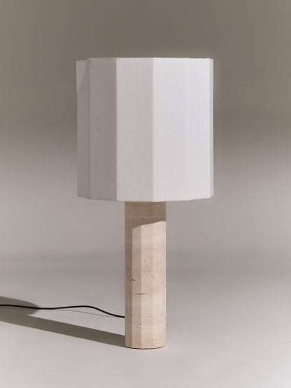 Roma Dodecagon Table Lamp in White by Nassi Table Lamps