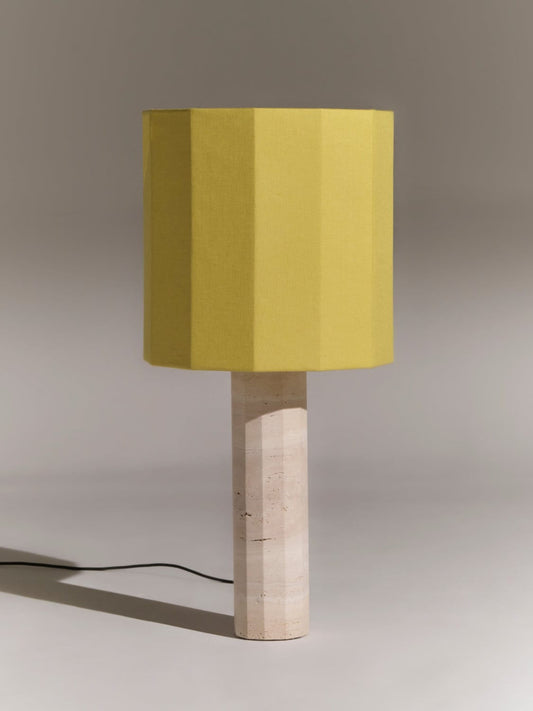 Roma Dodecagon Table Lamp in Yellow by Nassi Table Lamps
