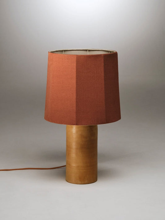 Sonora Linen Table Lamp in Chocolate by Nassi Table Lamps