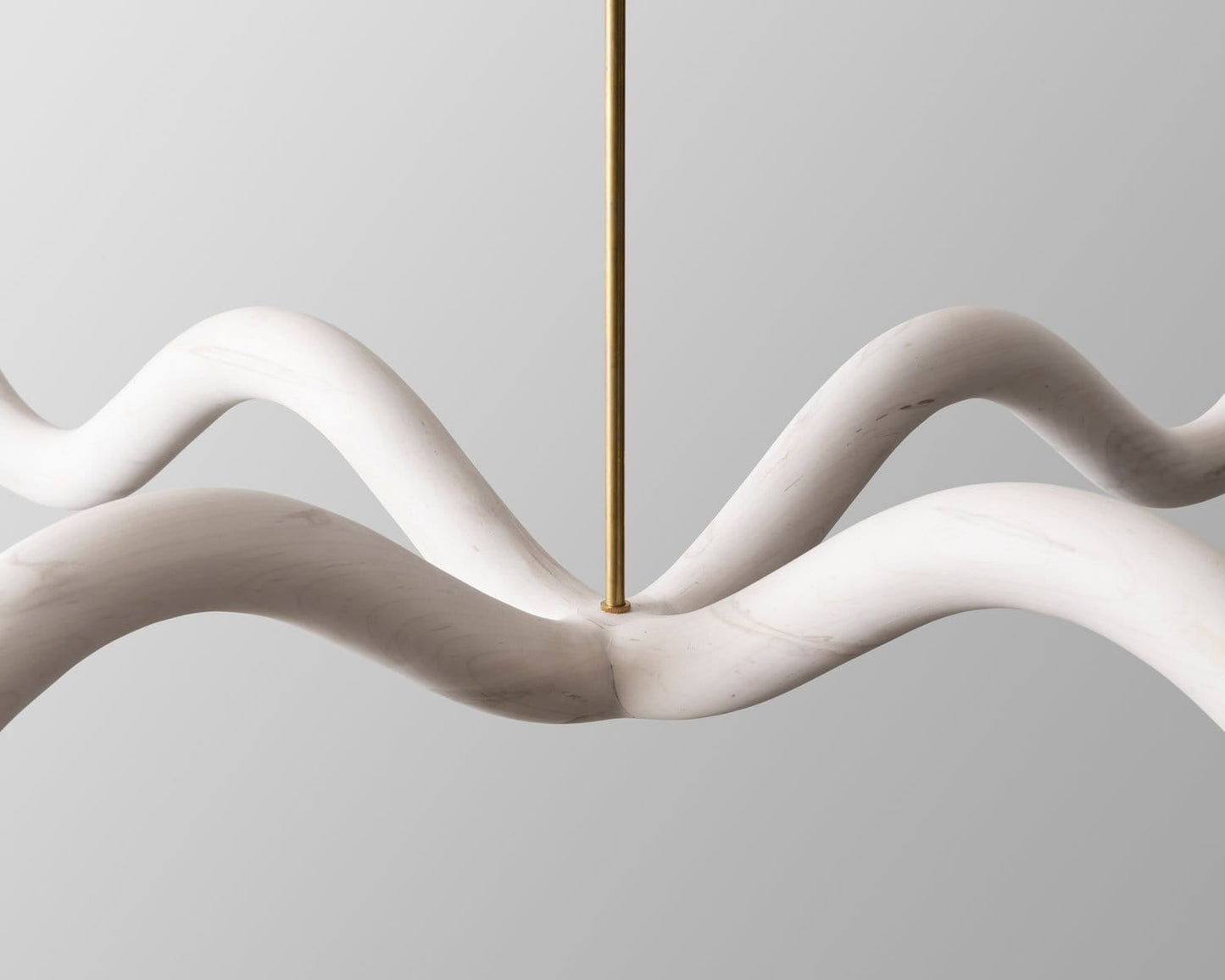 Squiggle Chandelier in Bleached Maple Chandeliers