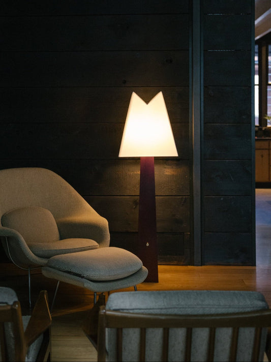 Alpine Floor Lamp Mahogany