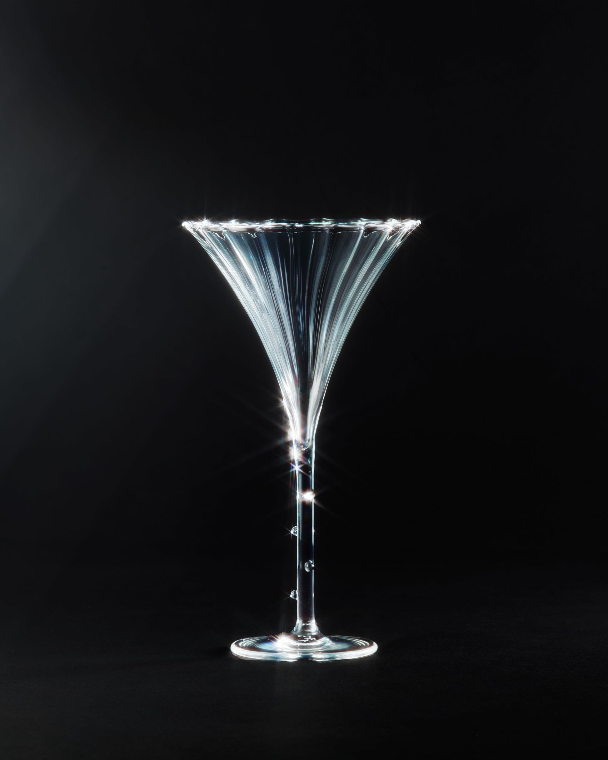 Pair of Tall Red Martini Glasses/red Bowl Clear Stem Cocktail -  Hong  Kong