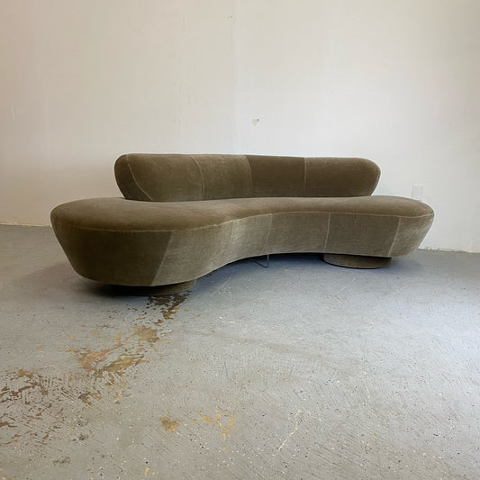 Velvet Sofa by Vladimir Kagan Sofas