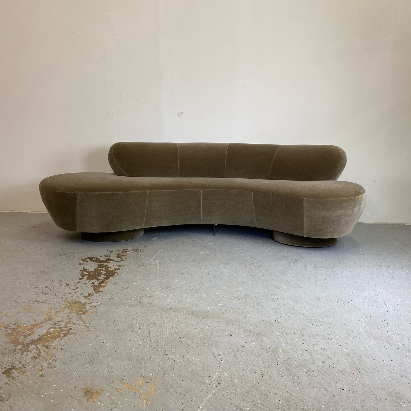 Velvet Sofa by Vladimir Kagan Sofas