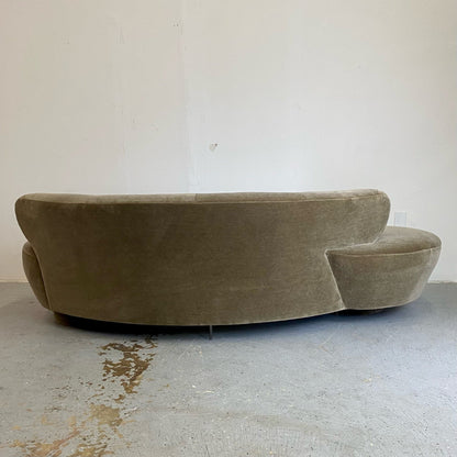 Velvet Sofa by Vladimir Kagan Sofas