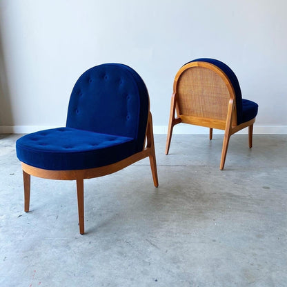 Vintage Sculpted Slipper Chairs Chairs