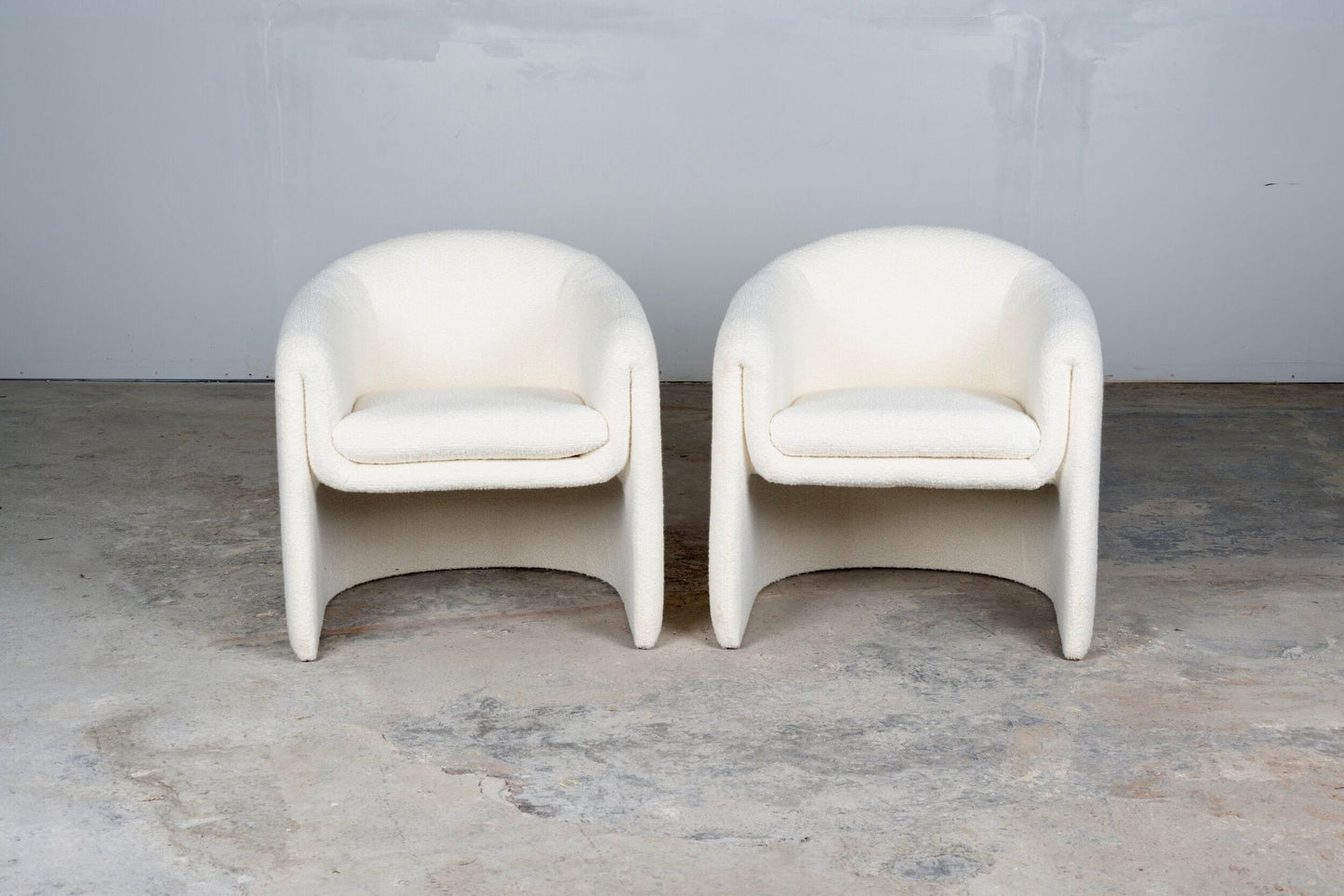 Vladimir Kagan for Preview Freeform Chairs in Boucle Chairs