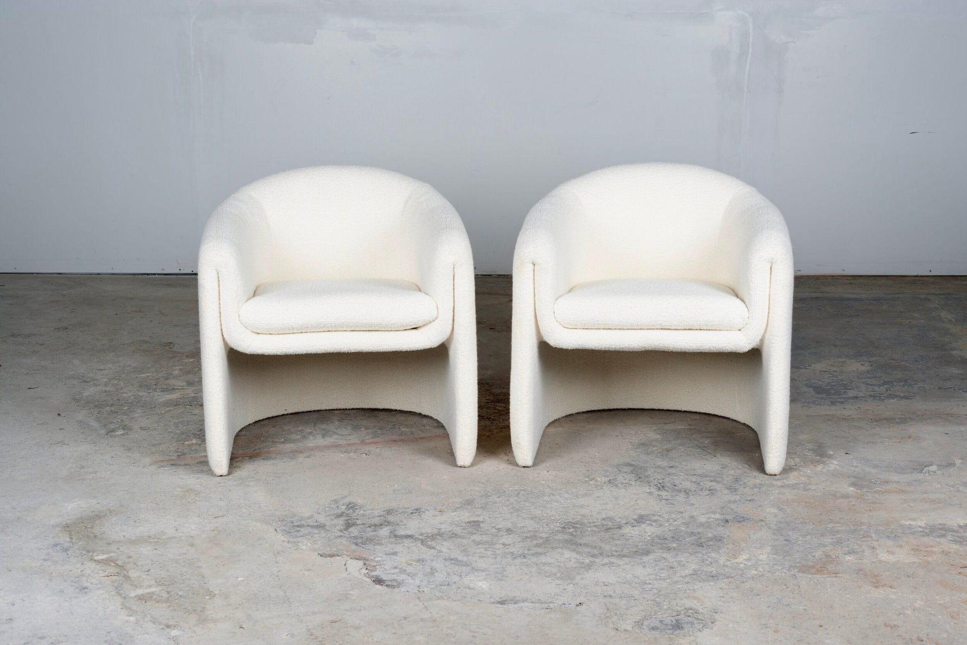 Vladimir Kagan for Preview Freeform Chairs in Boucle, Chairs